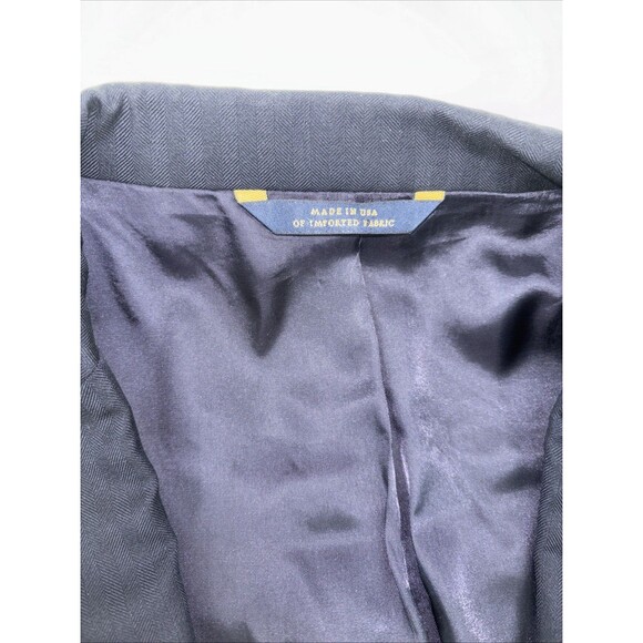 Brooks Brothers 1818 Regent Blazer Estrato Wool Jacket Dark Navy Mens Size 48R - Picture 2 of 9